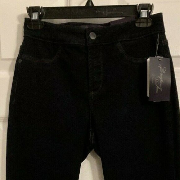 NOT YOUR DAUGHTER'S JEANS NYDJ 38445 MARINE BLUE SKINNY JANICE LEGGING 2 4 NWT - Picture 1 of 7